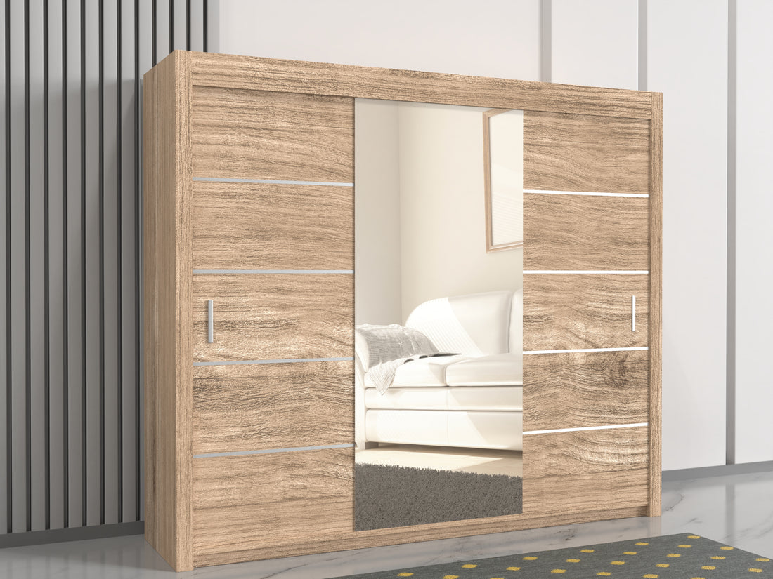Lisbon Sliding Door Wardrobe 150cm/180cm/203cm/250cm