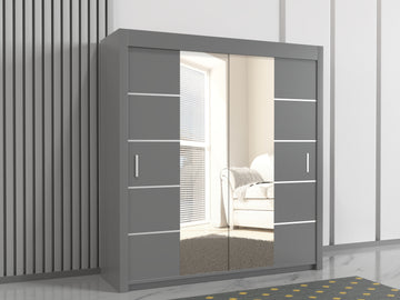 Lisbon Sliding Door Wardrobe 150cm/180cm/203cm/250cm