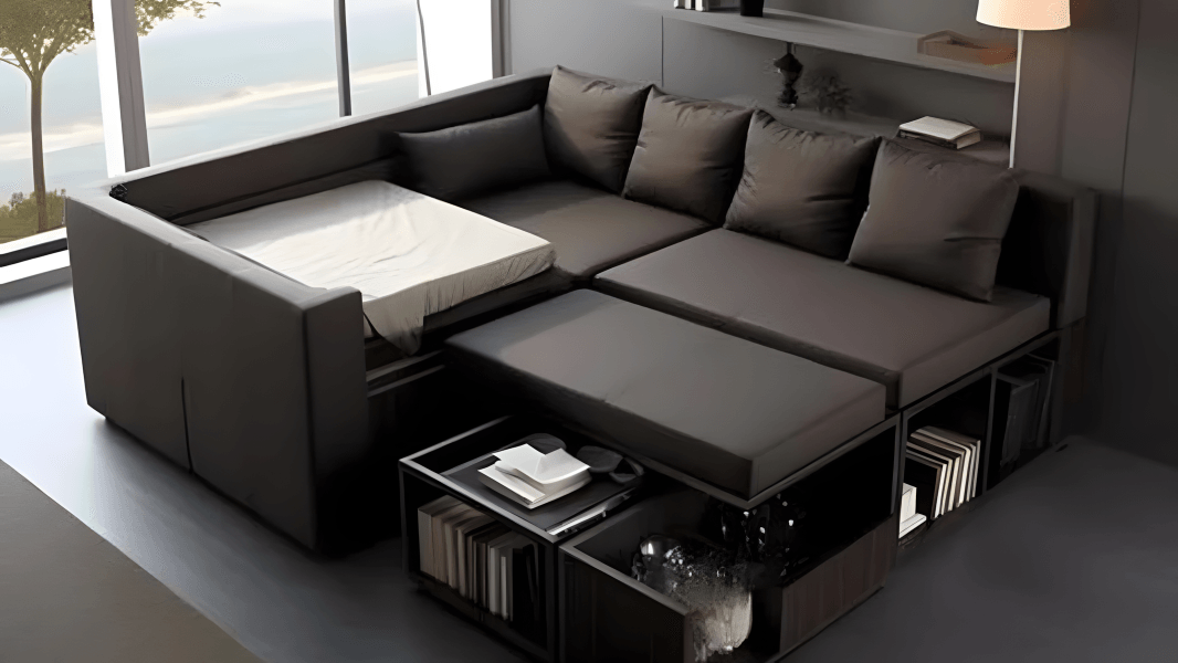 comer sofa bed with storage