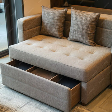 small sofa bed with storage