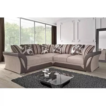 SHANNON CORNER SOFA BROWN/BEIGE