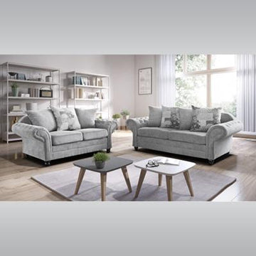 Hawaii 3+2 Seater Sofa Light Grey