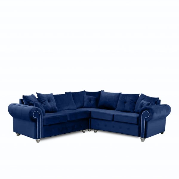 Ashwin Plush Velvet Corner Sofa