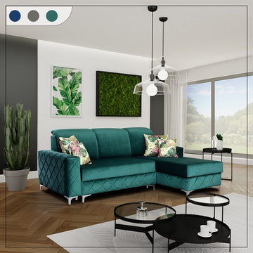 BORYS GREEN SOFA BED SMALL