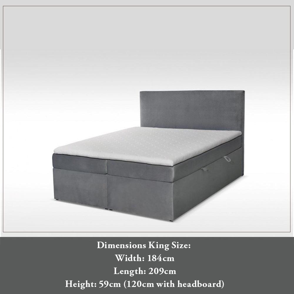 Box Spring Storage Box Spring Storage Bed - Stylish & Space-Saving | Floorcarpet
