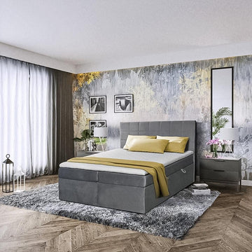 Box Spring Storage Box Spring Storage Bed - Stylish & Space-Saving | Floorcarpet
