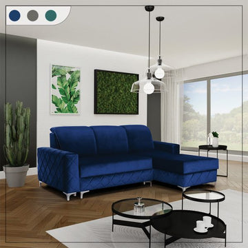 BORYS BLUE SOFA BED SMALL