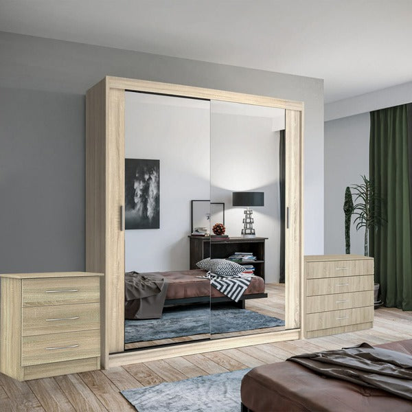 Chicago Sliding Mirror Wardrobe – Modern Bedroom Storage