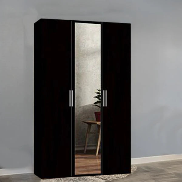 Bobby 3 Door Wardrobe White, Black, Oak & Wenge