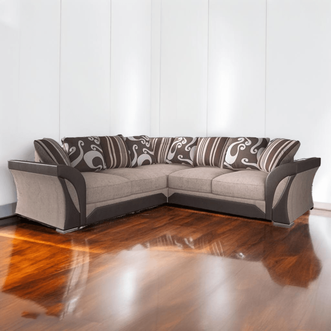 Shannon Corner Sofa Brown/Beige