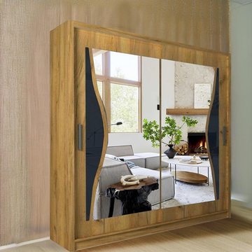 Batumi Sliding Mirror Wardrobe 120/150cm/180cm/203cm