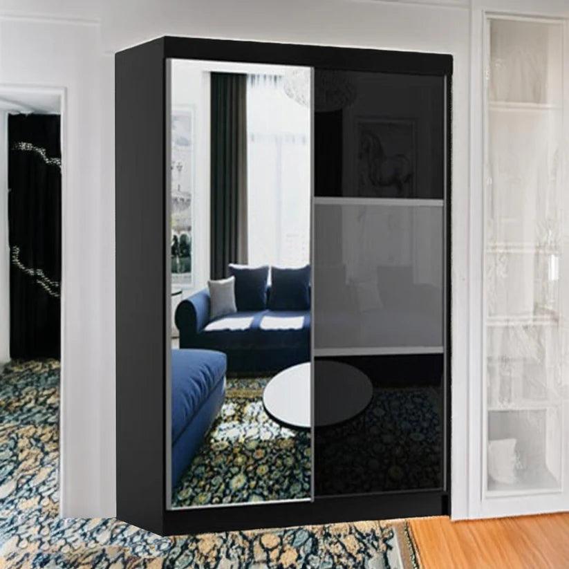 Manhattan High Gloss Wardrobe 120cm/150cm/200cm/250cm