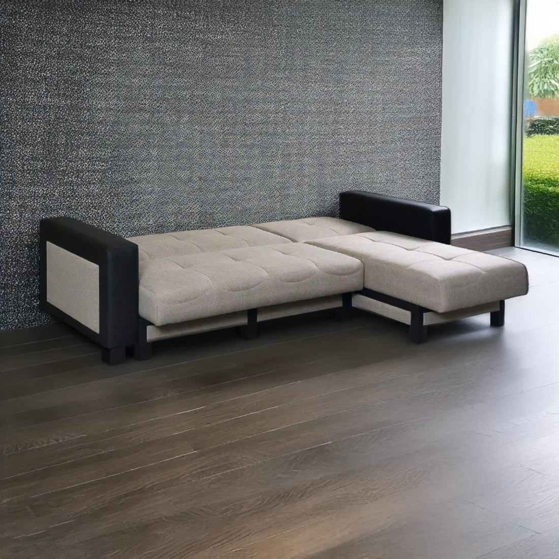 Tina Corner Sofa Bed Grey