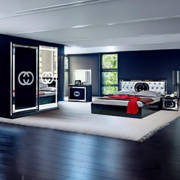 BLACK CHELSEA BEDROOM SET