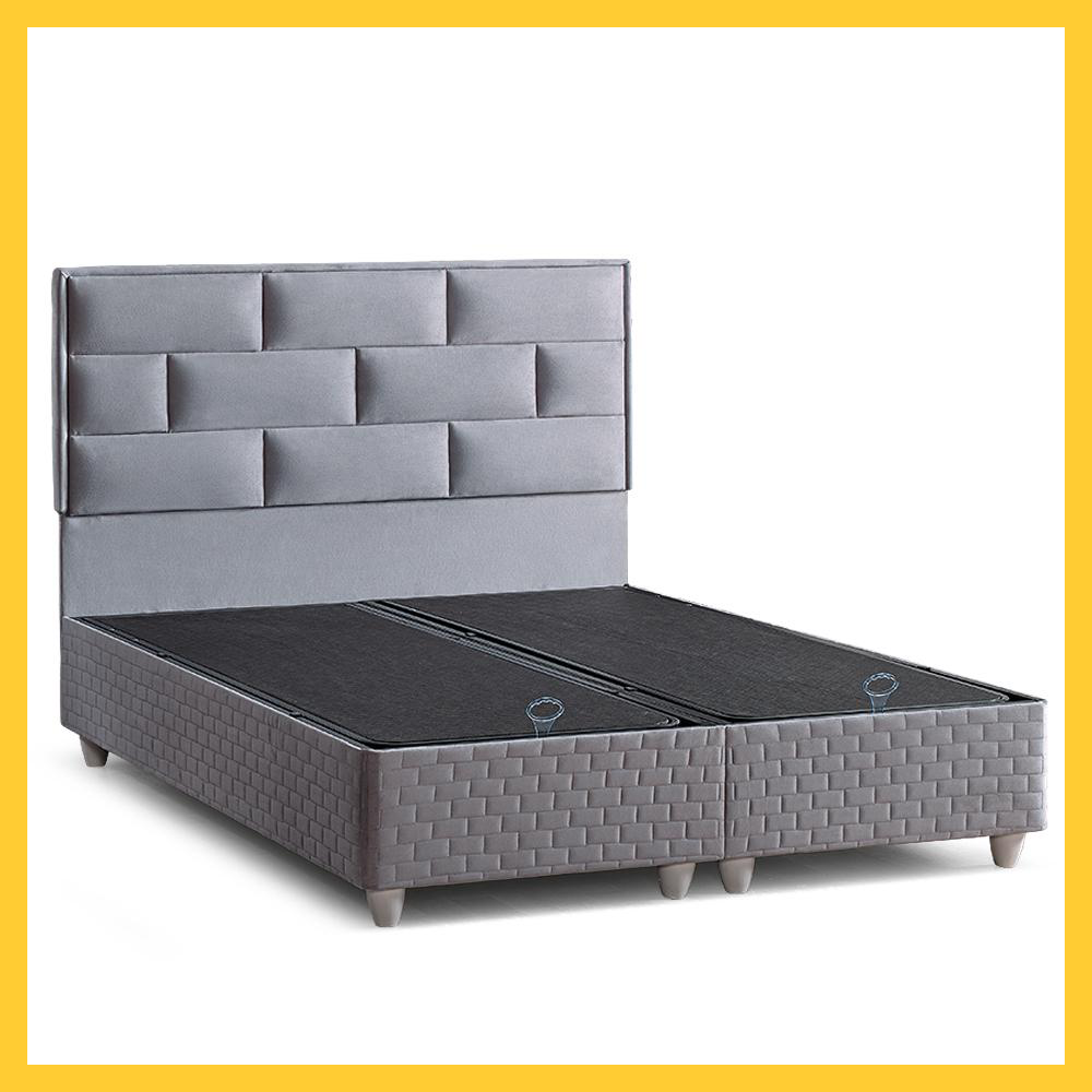 ROSE OTTOMAN GREY STORAGE BED