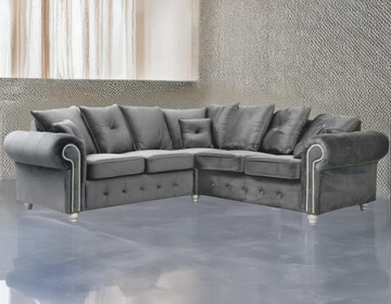 ASHWIN GREY CORNER SOFA