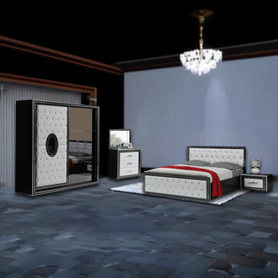 VIGAS BLACK&WHITE BEDROOM SET