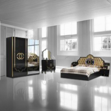 CHARLIE BLACK BEDROOM SET