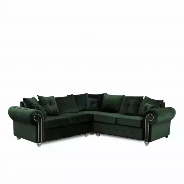 Ashwin Green Corner Sofa