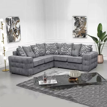 Erith Grey Corner Sofa