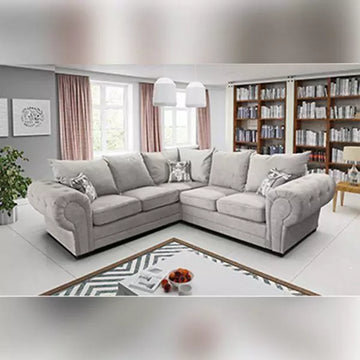 Ibiza Light Grey Corner Sofa