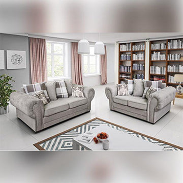 Ibiza 3+2 Sofa Set Light Grey