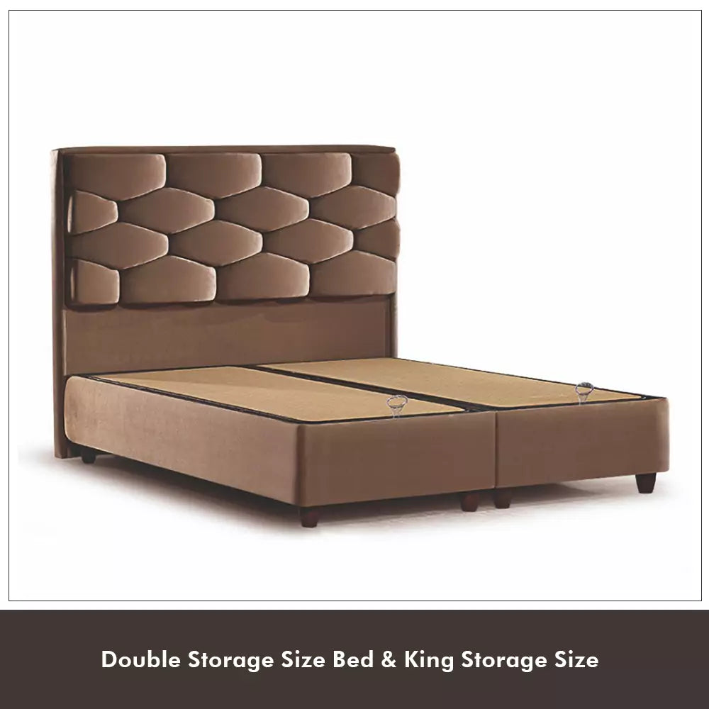 ROSE BROWN STORAGE BED