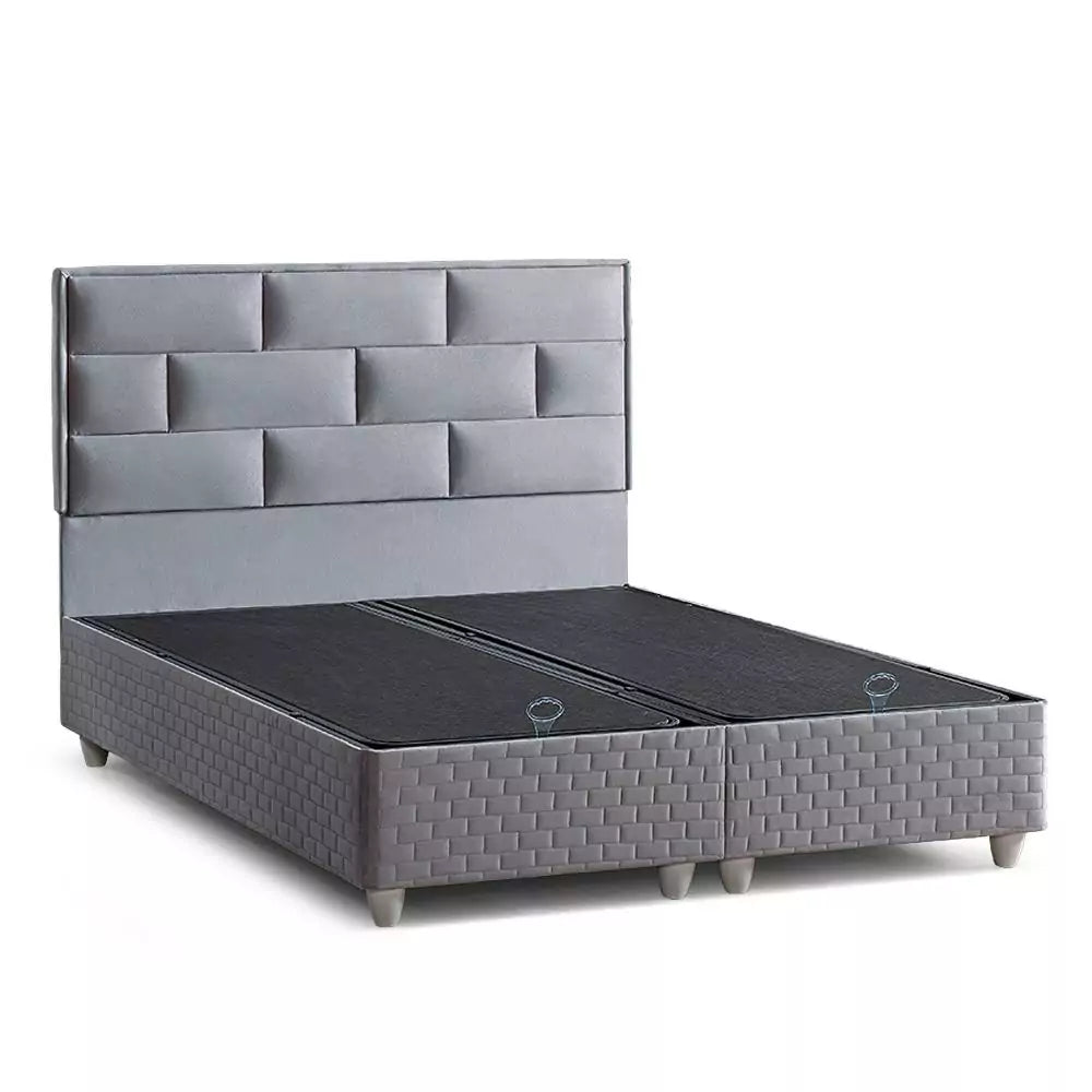 ROSE OTTOMAN GREY STORAGE BED