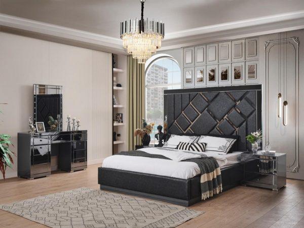 VENICE BLACK LUXURY BEDROOM SET