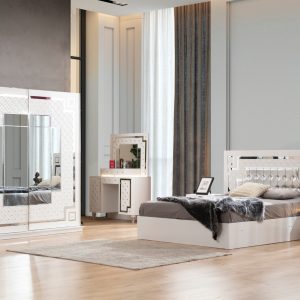 QUEEN WHITE BEDROOM SET